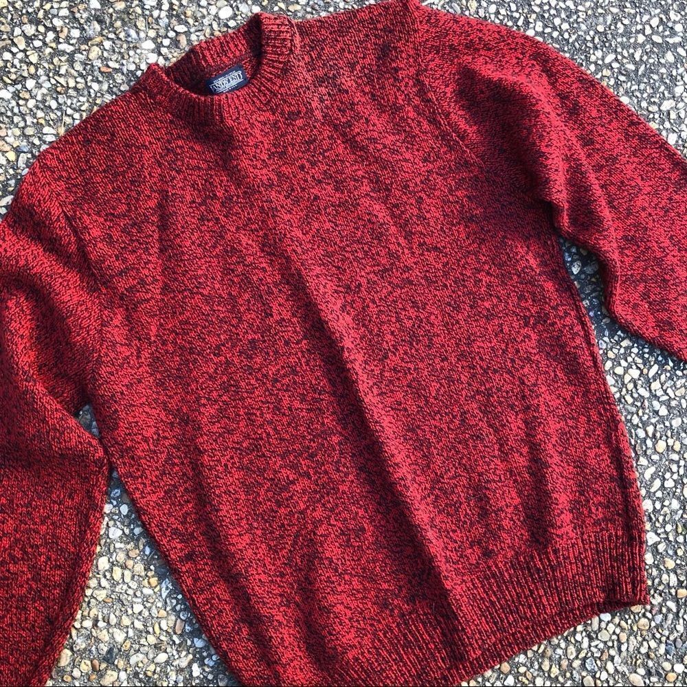 vintage 1980’s 1990’s Lands’ End rag wool sweater - Picture 3 of 4